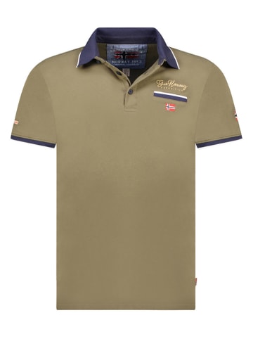 Geographical Norway Koszulka polo "Kara" w kolorze khaki