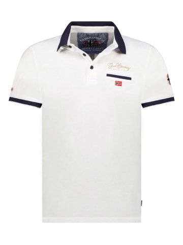 Geographical Norway Koszulka polo "Kara" w kolorze biaÅ‚ym