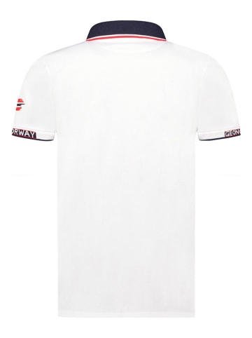 Geographical Norway Koszulka polo "Kauge" w kolorze białym