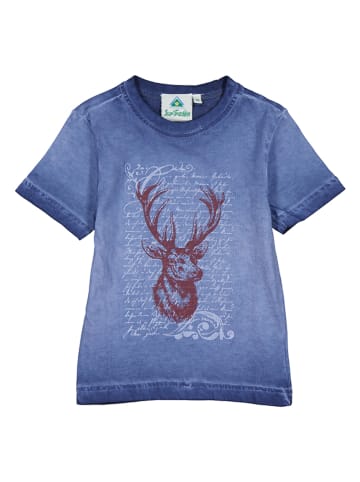 Isartrachten Traditioneel shirt blauw
