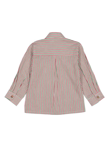 Isartrachten Traditioneel overhemd rood/groen/wit