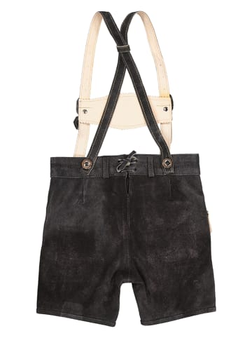 Isartrachten Lederhose in Schwarz