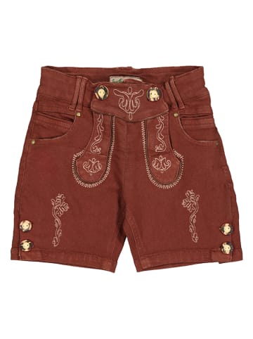 Isartrachten Jeans-Shorts in Braun