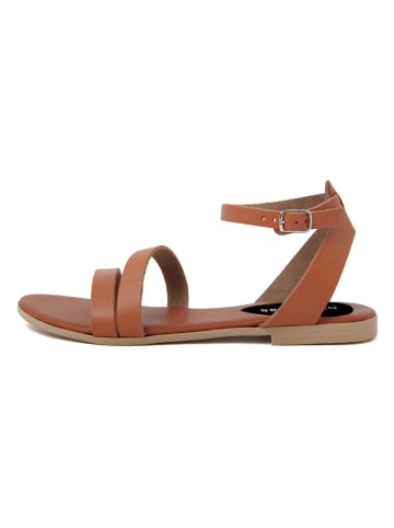 Studio 88 Leder-Sandalen in Hellbraun