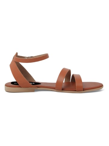 Studio 88 Leren sandalen lichtbruin