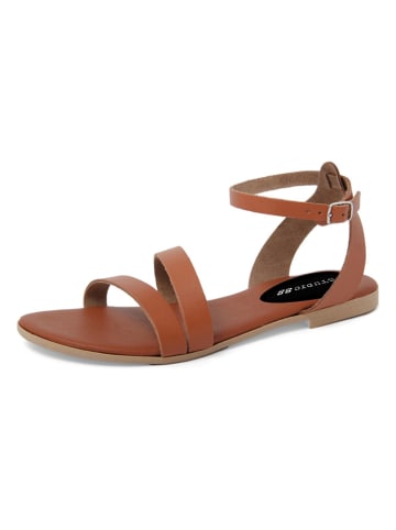 Studio 88 Leder-Sandalen in Hellbraun
