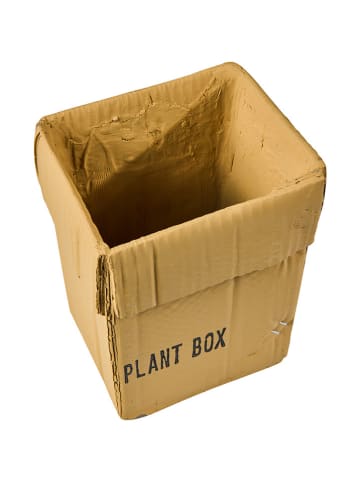 Novita Vase "Box" in Hellbraun - (B)17 x (H)22 x (T)13,5 cm