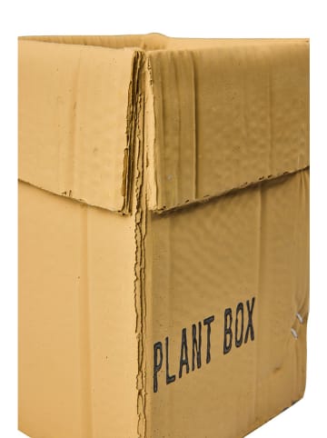 Novita Vase "Box" in Hellbraun - (B)17 x (H)22 x (T)13,5 cm