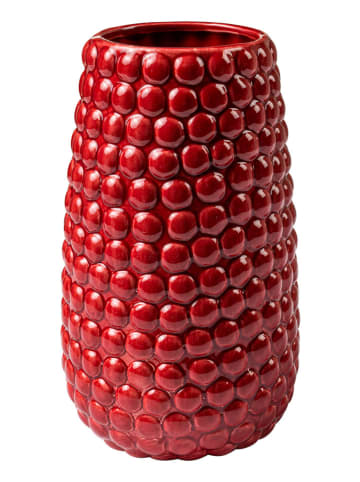Novita Vase "Poppit" in Rot - (H)20,2 x Ø 11,8 cm