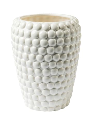 Novita Vase "Poppit" in Weiß - (H)19 x Ø 14,7 cm