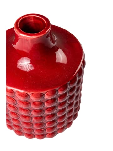 Novita Vaas "Poppit" rood - (H)14 x Ø 12 cm