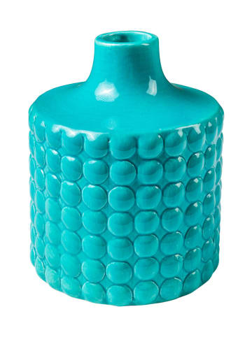 Novita Vase "Poppit" in Türkis - (H)14 x Ø 12 cm