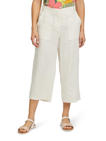 Betty Barclay Lniane spodnie w kolorze białym