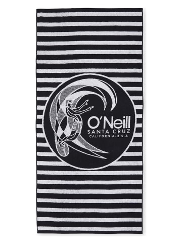 O´NEILL Ręcznik plażowy "Seawater" w kolorze czarno-białym - 160 x 80 cm