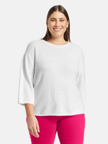 SAMOON Sweter w kolorze białym