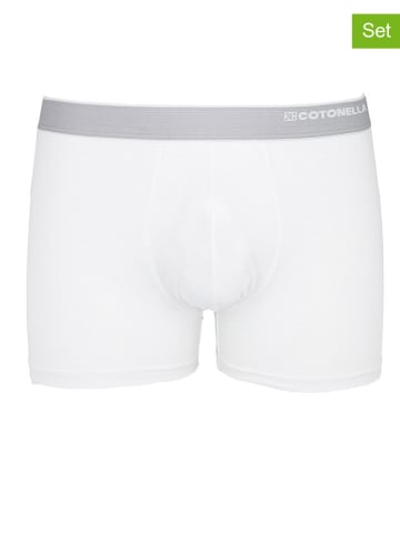 COTONELLA 2er-Set: Boxershorts in Weiß