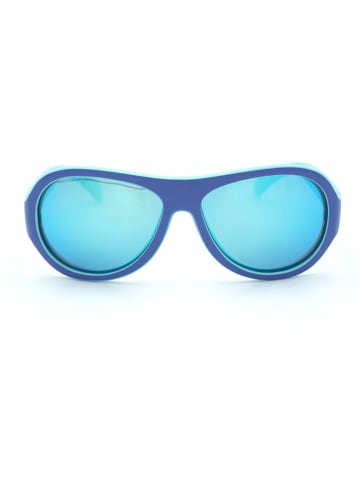 MaxiMo Okulary przeciwsłoneczne "Round" w kolorze niebieskim - 3+