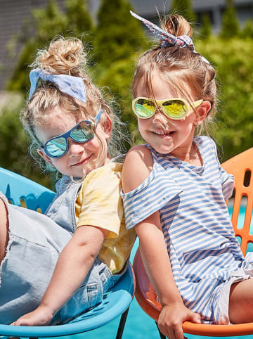 MaxiMo Okulary przeciwsłoneczne "Round" w kolorze niebieskim - 3+