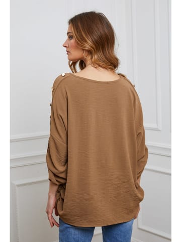 Joséfine Blouse "Dwigt" lichtbruin