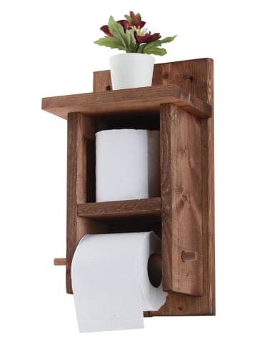 Scandinavia Concept Toiletrolhouder bruin - (B)35 x (H)19 x (D)8 cm