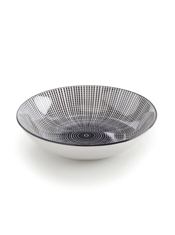 Brandt 4er-Set: Suppenteller in Weiß/ Schwarz - Ø 20 cm