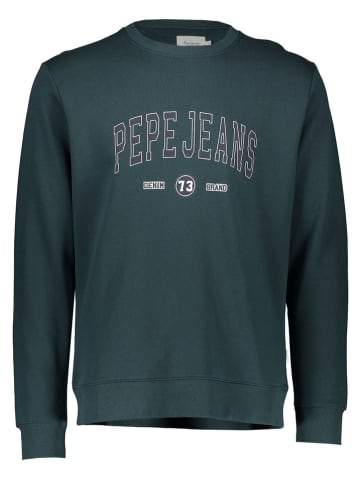 Pepe Jeans Sweatshirt in Dunkelgrün