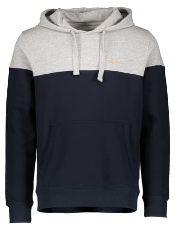 Pepe Jeans Hoodie in Dunkelblau/ Grau