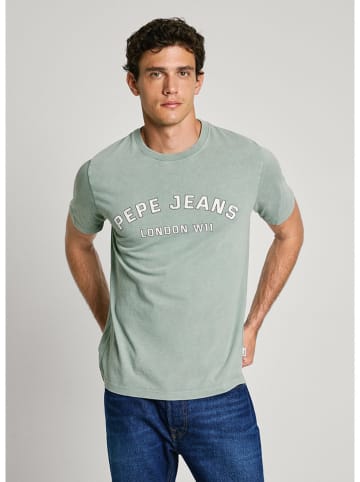 Pepe Jeans Koszulka "Aldridge" w kolorze zielonym