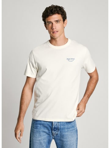 Pepe Jeans Koszulka "Aris" w kolorze białym