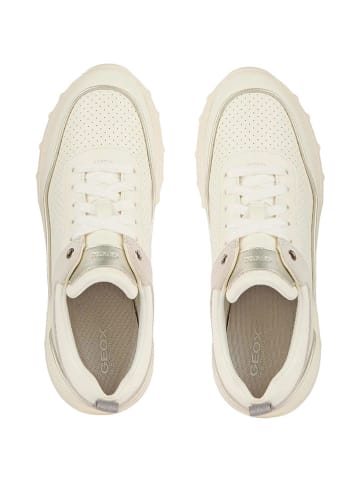Geox Sneakersy "Alleniee" w kolorze srebrno-białym