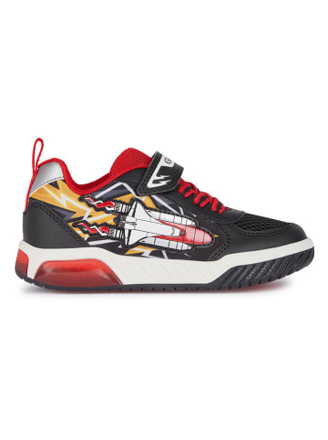Geox Sneakers "Lights - Inek" in Schwarz/ Rot
