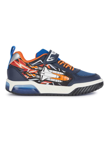 Geox Sneakers "Lights - Inek" blauw/oranje