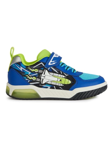 Geox Sneakersy "Lights - Inek" w kolorze niebiesko-zielonym