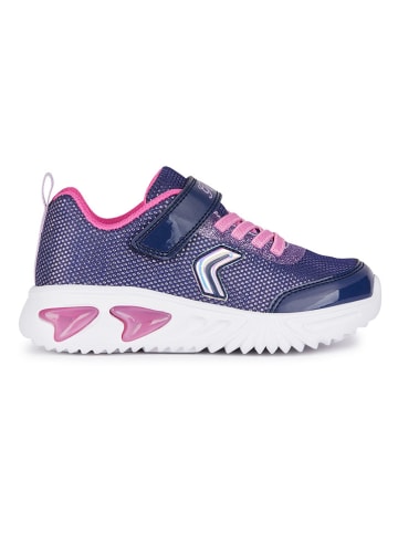 Geox Sneakers "Lights - Assister" donkerblauw/roze