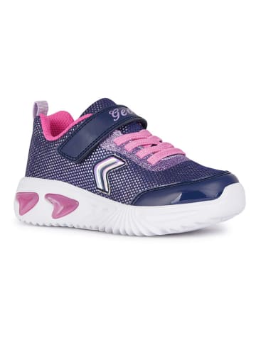 Geox Sneakersy "Lights - Assister" w kolorze granatowo-różowym