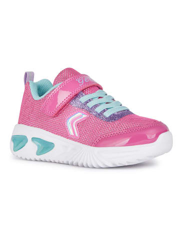 Geox Sneakersy "Lights - Assister" w kolorze różowym