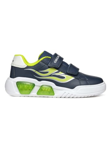 Geox Sneakersy "Lights - Illuminus" w kolorze granatowo-zielonym