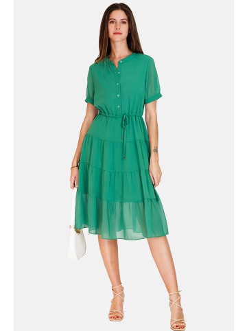 ASSUILI Sukienka w kolorze zielonym