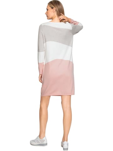 Heine Sukienka w kolorze biało-różowo-jasnoszarym