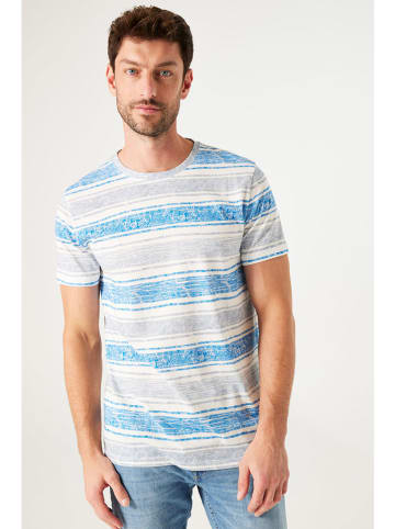 Garcia Koszulka w kolorze błękitno-szarym
