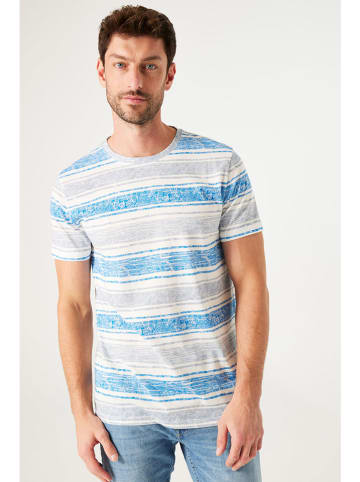 Garcia Shirt in Hellblau/ Grau