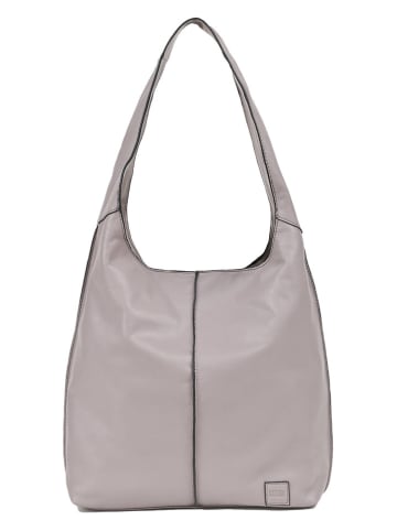 FREDs BRUDER Leren schoudertas grijs - (B)40 x (H)33 x (D)10 cm