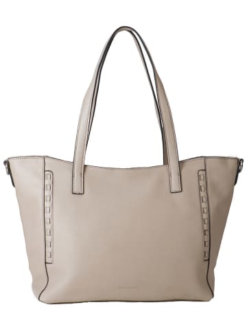 FREDs BRUDER Skórzany shopper bag w kolorze beżowym - 43 x 26 x 12 cm