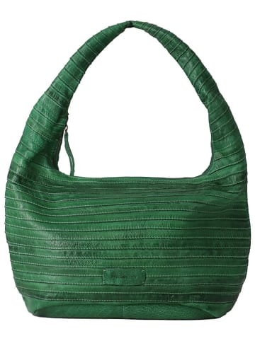 FREDs BRUDER Skórzana torebka w kolorze zielonym - 40 x 24 x 16 cm
