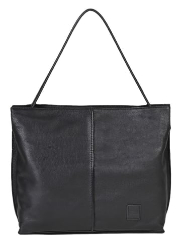 FREDs BRUDER Skórzany shopper bag w kolorze czarnym - 40 x 29 x 11 cm