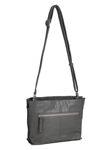 FREDs BRUDER Leder-Umhängetasche  in Grau - (B)29 x (H)29 x (T)7 cm
