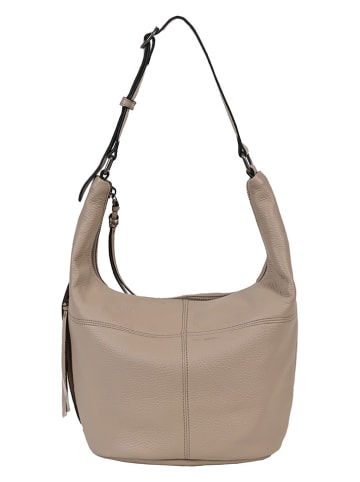 FREDs BRUDER Leder-Schultertasche in Beige - (B)32 x (H)20 x (T)10 cm