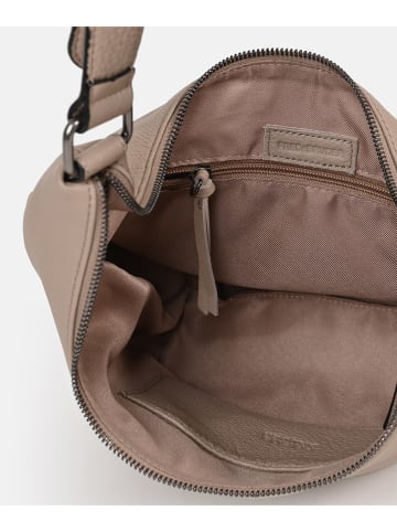 FREDs BRUDER Leren schoudertas "Pruvia" beige - (B)32 x (H)20 x (D)10 cm