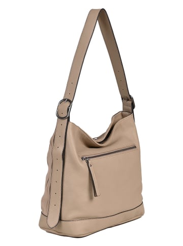 FREDs BRUDER Leren schoudertas beige - (B)33 x (H)32 x (D)17 cm