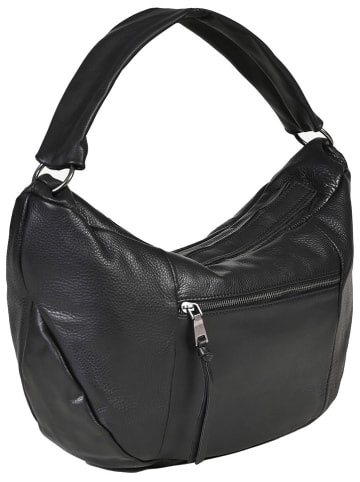 FREDs BRUDER Leren shopper zwart - (B)50 x (H)28 x (D)10 cm
